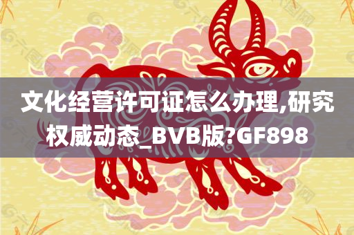 文化经营许可证怎么办理,研究权威动态_BVB版?GF898