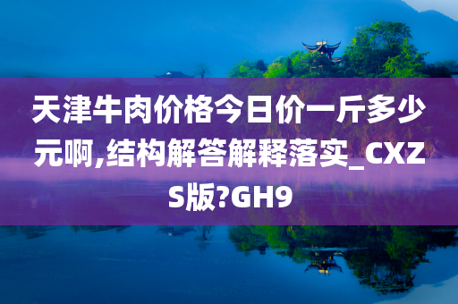 天津牛肉价格今日价一斤多少元啊,结构解答解释落实_CXZS版?GH9