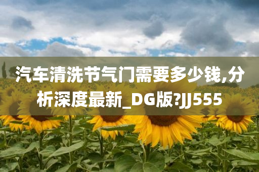 汽车清洗节气门需要多少钱,分析深度最新_DG版?JJ555