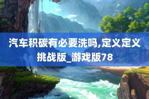 汽车积碳有必要洗吗,定义定义挑战版_游戏版78