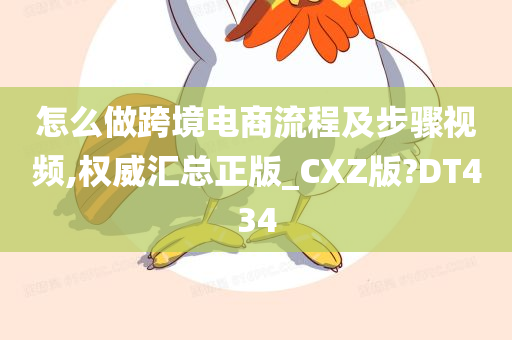 怎么做跨境电商流程及步骤视频,权威汇总正版_CXZ版?DT434