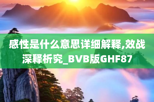 感性是什么意思详细解释,效战深释析究_BVB版GHF87