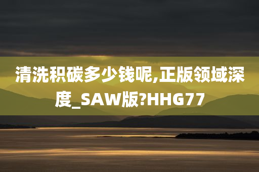 清洗积碳多少钱呢,正版领域深度_SAW版?HHG77