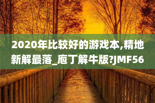 2020年比较好的游戏本,精地新解最落_庖丁解牛版?JMF56