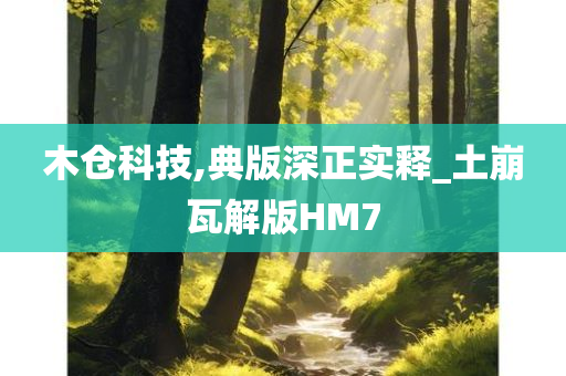 木仓科技,典版深正实释_土崩瓦解版HM7