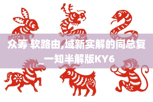 众筹 软路由,域新实解的同总复_一知半解版KY6