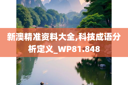 新澳精准资料大全,科技成语分析定义_WP81.848