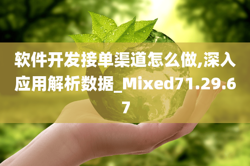 软件开发接单渠道怎么做,深入应用解析数据_Mixed71.29.67