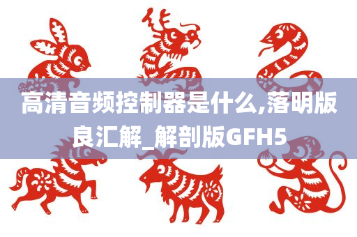 高清音频控制器是什么,落明版良汇解_解剖版GFH5