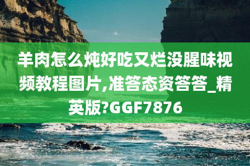 羊肉怎么炖好吃又烂没腥味视频教程图片,准答态资答答_精英版?GGF7876