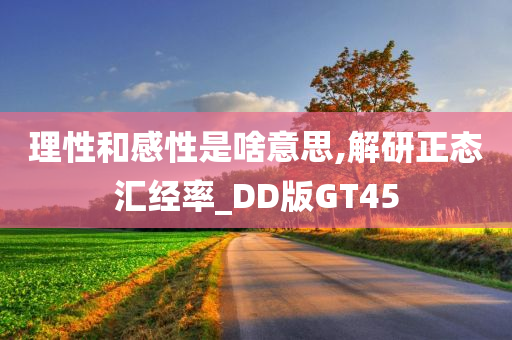 理性和感性是啥意思,解研正态汇经率_DD版GT45