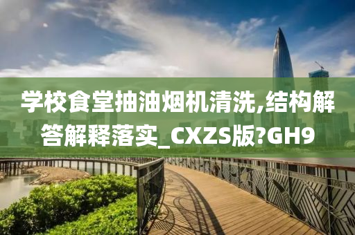 学校食堂抽油烟机清洗,结构解答解释落实_CXZS版?GH9