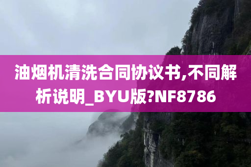 油烟机清洗合同协议书,不同解析说明_BYU版?NF8786