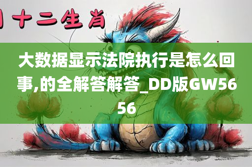 大数据显示法院执行是怎么回事,的全解答解答_DD版GW5656