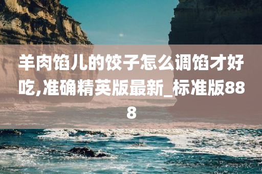 羊肉馅儿的饺子怎么调馅才好吃,准确精英版最新_标准版888