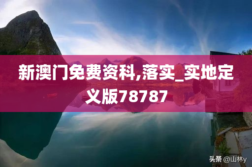 新澳门免费资科,落实_实地定义版78787