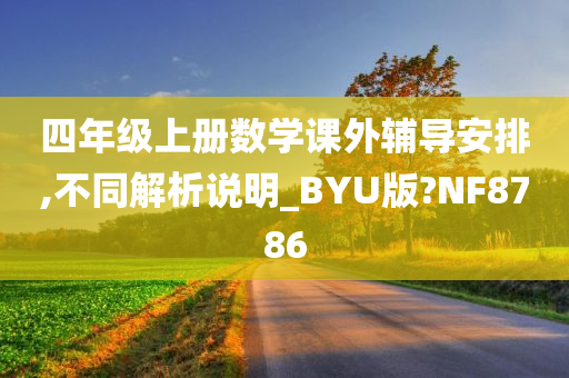 四年级上册数学课外辅导安排,不同解析说明_BYU版?NF8786