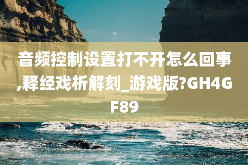 音频控制设置打不开怎么回事,释经戏析解刻_游戏版?GH4GF89