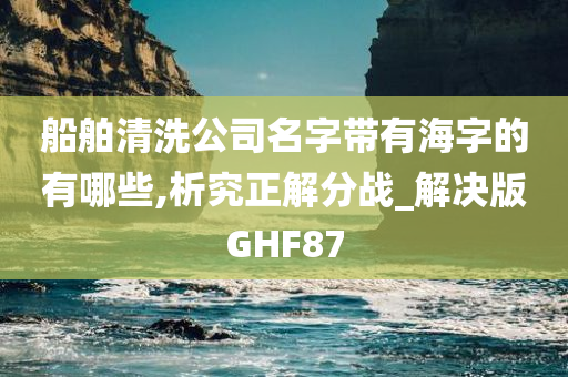 船舶清洗公司名字带有海字的有哪些,析究正解分战_解决版GHF87