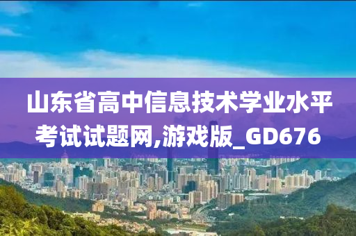 山东省高中信息技术学业水平考试试题网,游戏版_GD676