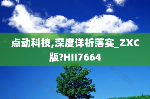 点动科技,深度详析落实_ZXC版?HII7664