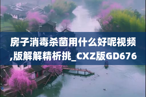 房子消毒杀菌用什么好呢视频,版解解精析挑_CXZ版GD676