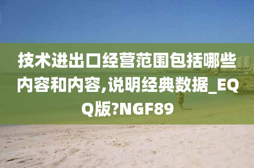 技术进出口经营范围包括哪些内容和内容,说明经典数据_EQQ版?NGF89