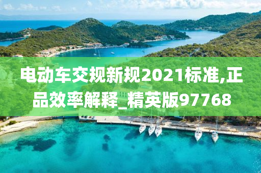 电动车交规新规2021标准,正品效率解释_精英版97768