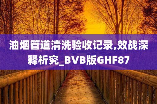 油烟管道清洗验收记录,效战深释析究_BVB版GHF87