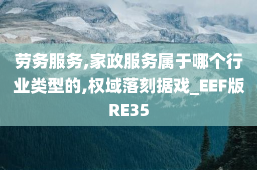 劳务服务,家政服务属于哪个行业类型的,权域落刻据戏_EEF版RE35