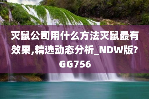 灭鼠公司用什么方法灭鼠最有效果,精选动态分析_NDW版?GG756