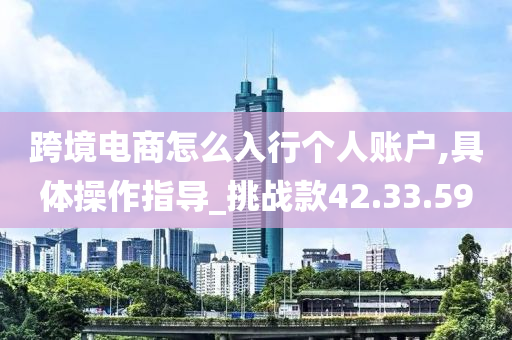 跨境电商怎么入行个人账户,具体操作指导_挑战款42.33.59