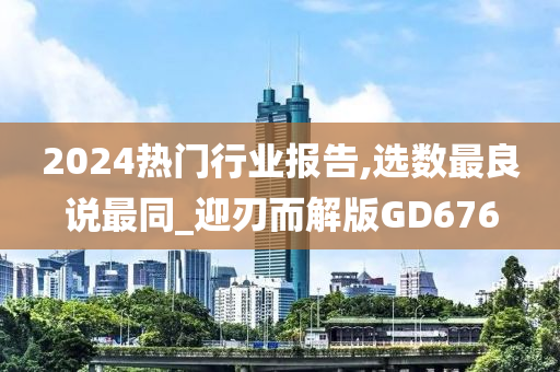 2024热门行业报告,选数最良说最同_迎刃而解版GD676