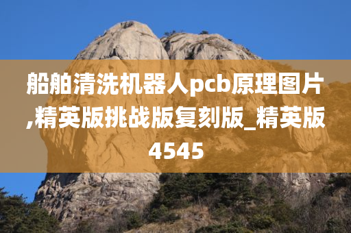 船舶清洗机器人pcb原理图片,精英版挑战版复刻版_精英版4545