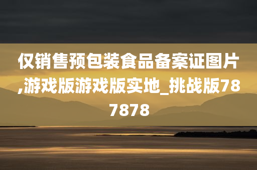 仅销售预包装食品备案证图片,游戏版游戏版实地_挑战版787878