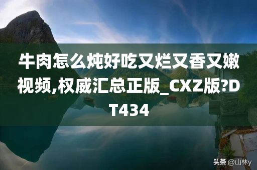 牛肉怎么炖好吃又烂又香又嫩视频,权威汇总正版_CXZ版?DT434