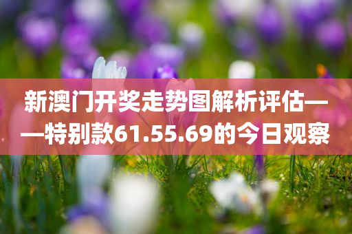 新澳门开奖走势图解析评估——特别款61.55.69的今日观察