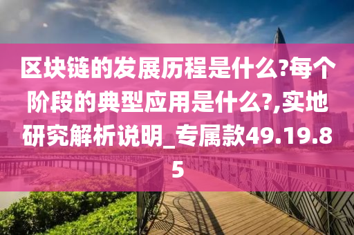 区块链的发展历程是什么?每个阶段的典型应用是什么?,实地研究解析说明_专属款49.19.85