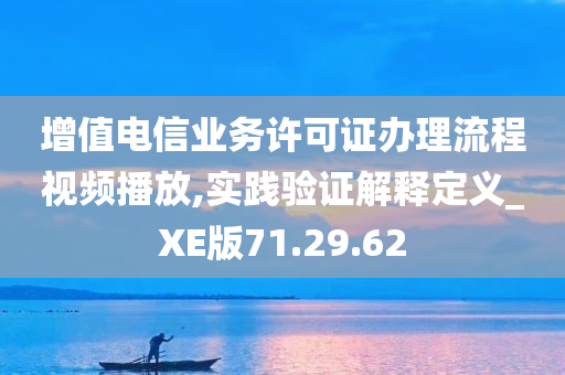 增值电信业务许可证办理流程视频播放,实践验证解释定义_XE版71.29.62