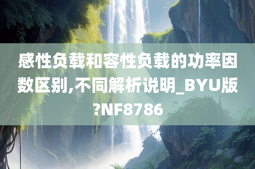 感性负载和容性负载的功率因数区别,不同解析说明_BYU版?NF8786