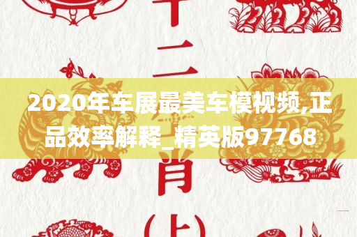 2020年车展最美车模视频,正品效率解释_精英版97768