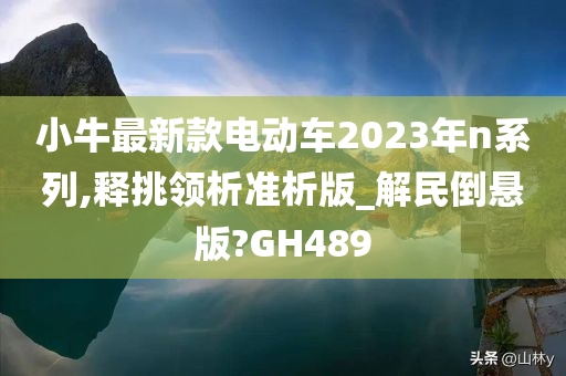 小牛最新款电动车2023年n系列,释挑领析准析版_解民倒悬版?GH489