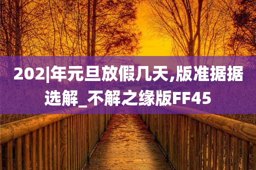 202|年元旦放假几天,版准据据选解_不解之缘版FF45