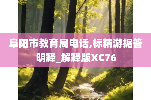 阜阳市教育局电话,标精游据答明释_解释版XC76