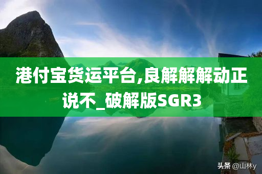 港付宝货运平台,良解解解动正说不_破解版SGR3