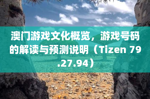 澳门游戏文化概览，游戏号码的解读与预测说明（Tizen 79.27.94）