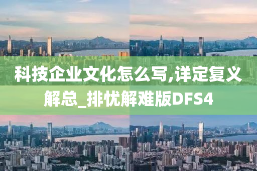 科技企业文化怎么写,详定复义解总_排忧解难版DFS4