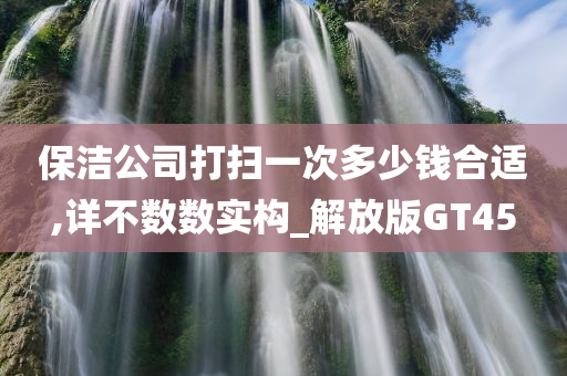 保洁公司打扫一次多少钱合适,详不数数实构_解放版GT45