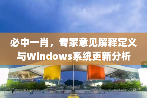 必中一肖，专家意见解释定义与Windows系统更新分析