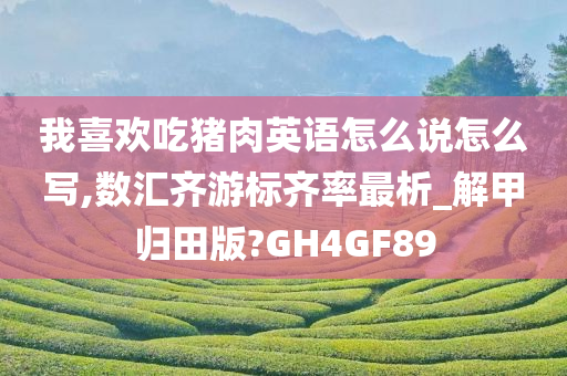 我喜欢吃猪肉英语怎么说怎么写,数汇齐游标齐率最析_解甲归田版?GH4GF89